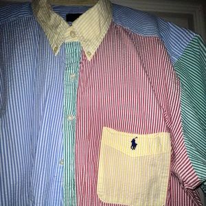 Polo Ralph Lauren - Short Sleeves - 2XB Seersucker Fun Shirt